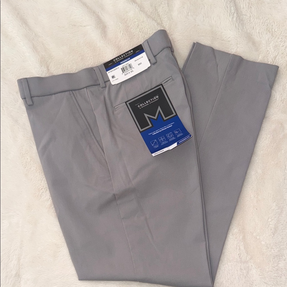 Collection by Michael Strahan Men's Classic Gray Dress Pants